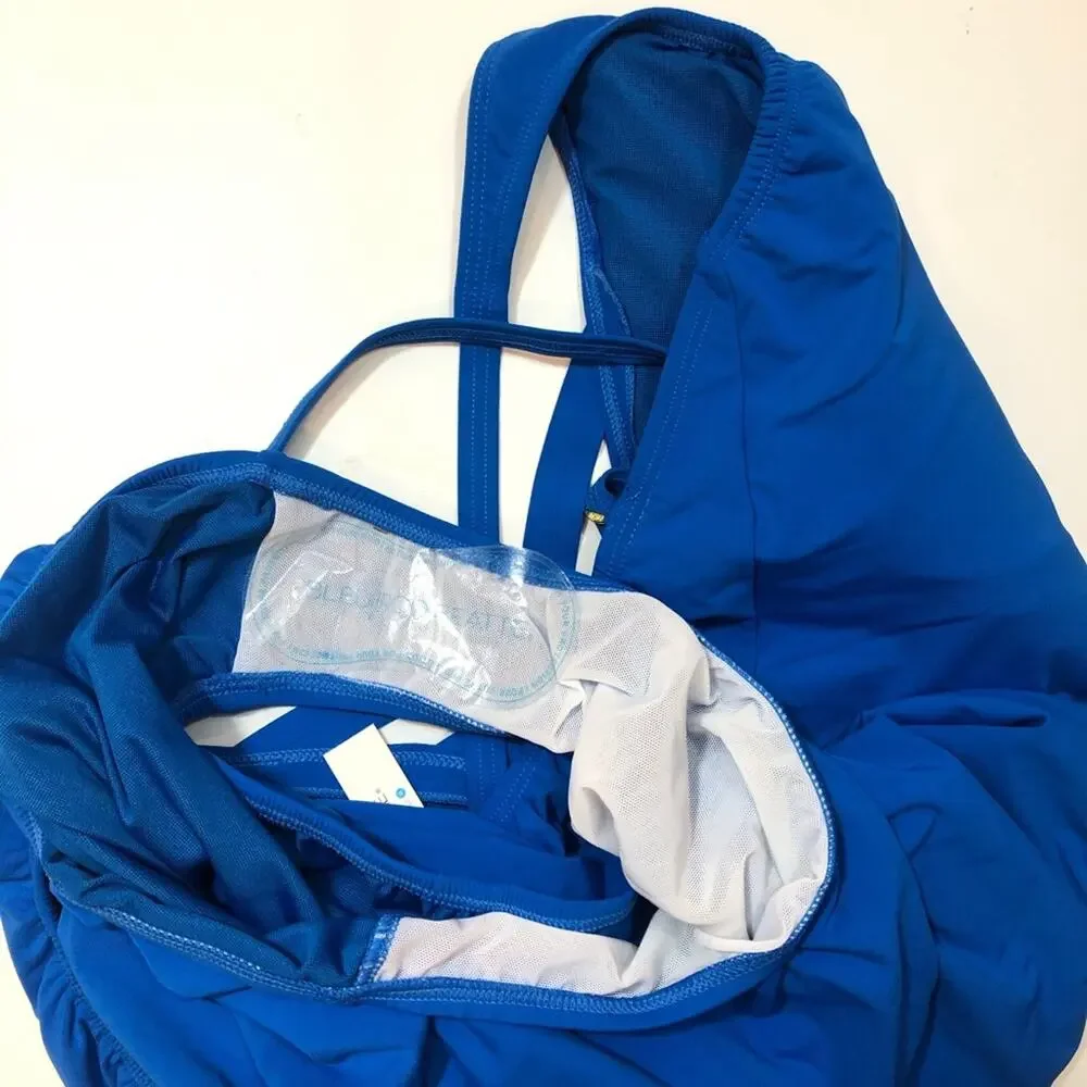 BLEU ROD BEATTIE Basketweave blue swim  One Piece